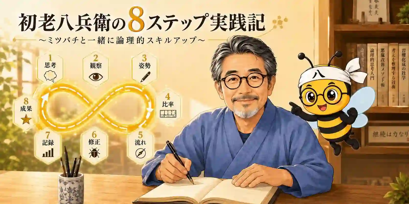 初老八兵衛の8ステップ実践記